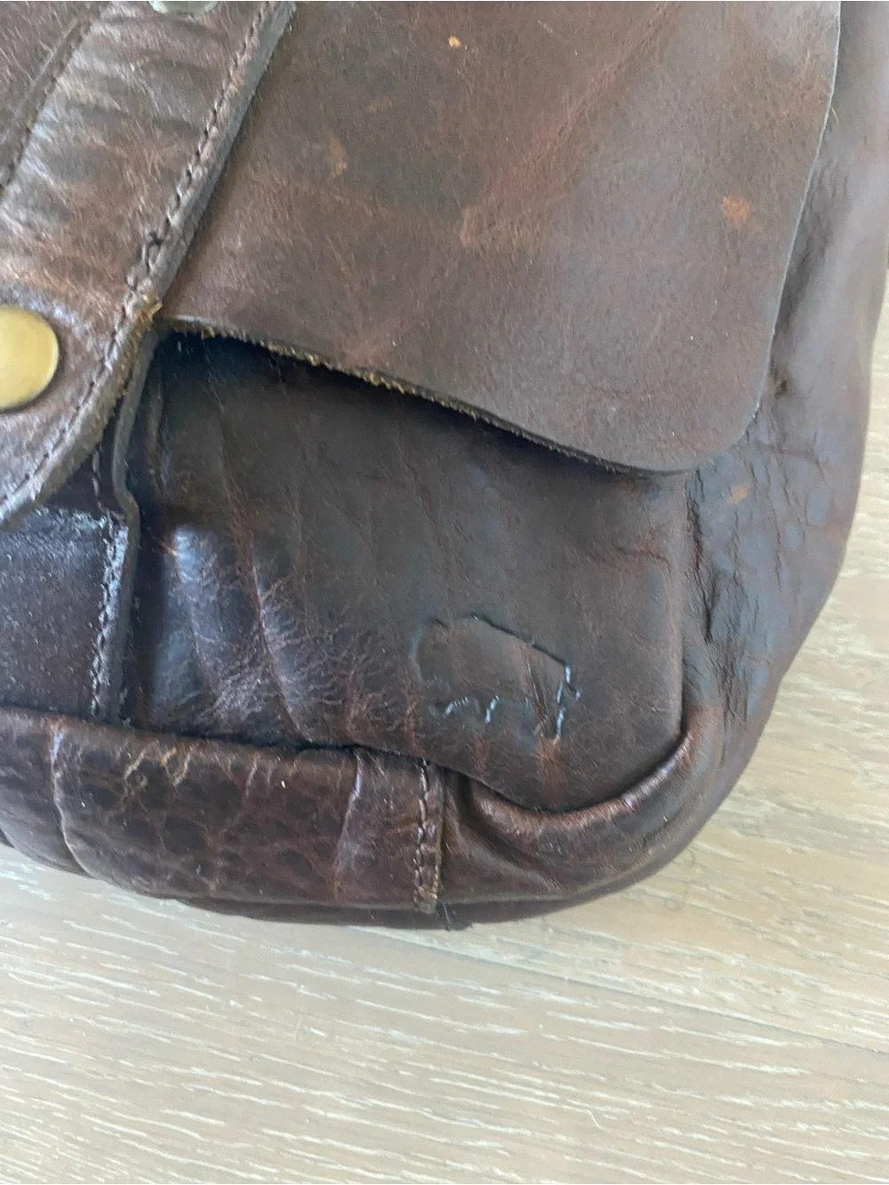 Buffalo Jackson WALKER brown soft Leather Messenger Bag EXCELLENT CONDITION